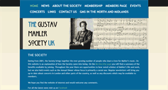 Desktop Screenshot of mahlersociety.org